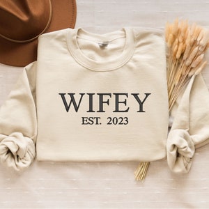 Frau bestickt Sweatshirt, Ehemann und Frau Geschenk, Ehemann und Frau Geschenk, passendes paar Sweatshirt