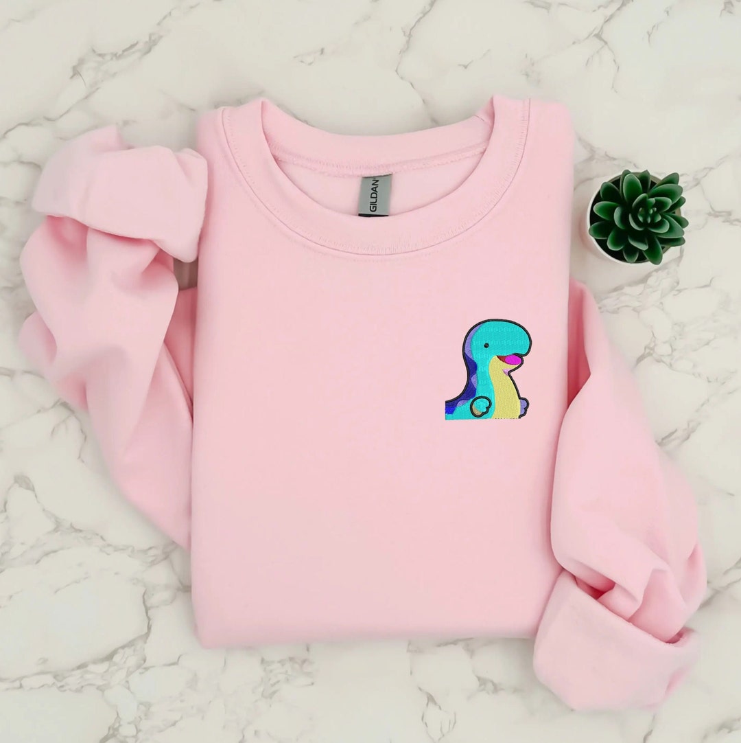 EMBROIDERED Palworld Relaxaurus Sweatshirt, Perfect Gift for Gamers, Stand out with Gaming-inspired Fashion, Cozy & Cute Gaming Attire