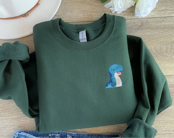 Embroidered Palworld Relaxaurus Sweatshirt: Cozy Gamer Fashion