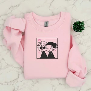 GEBORDUURD Gojo en Geto-sweater, uniek design hoodie, opvallen, perfect cadeau voor anime-fans