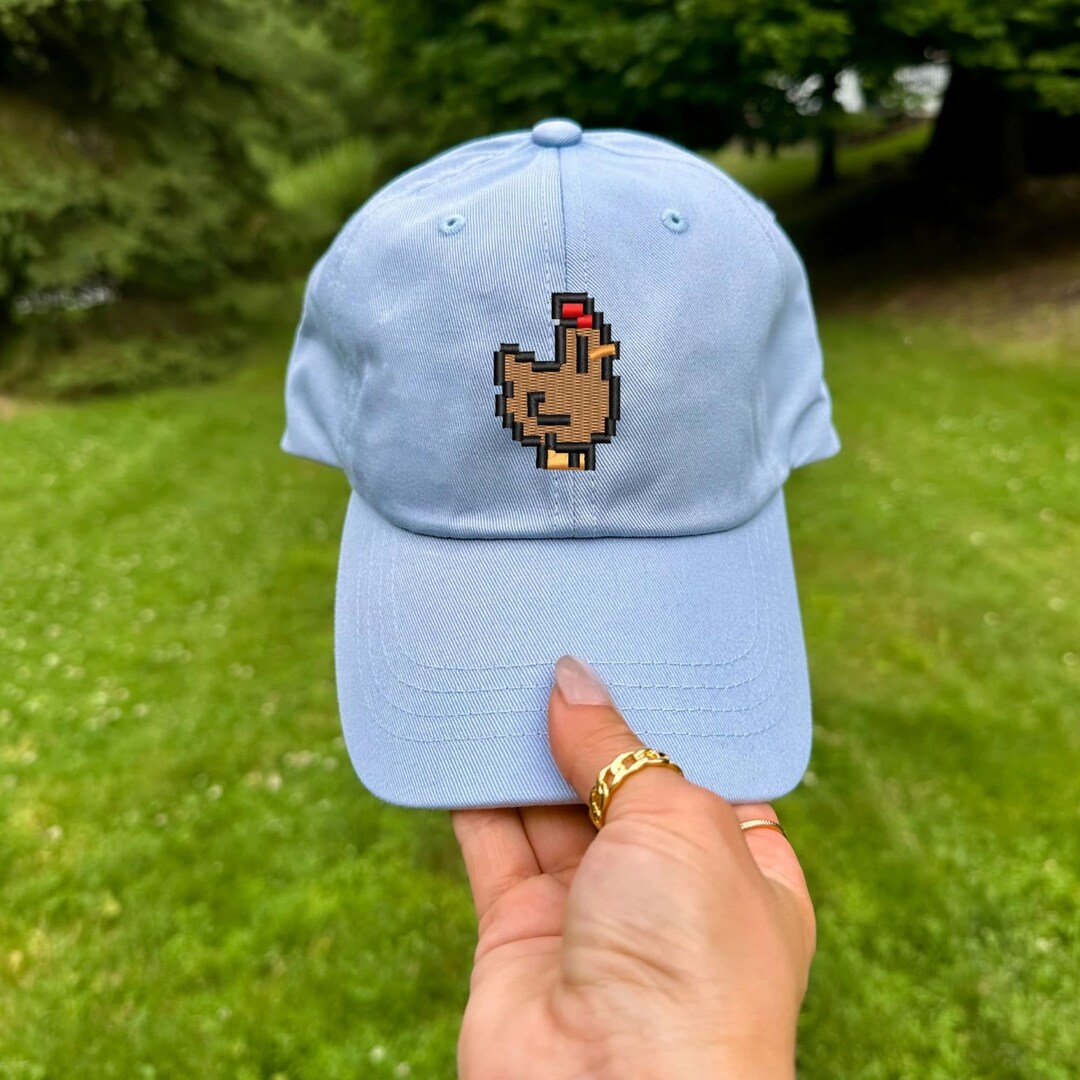 Embroidered Stardew Valley Chicken Cap, Cute and Unique Hat, Perfect ...