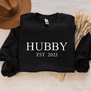 Mein Mann bestickte Sweatshirt, Wifey Sweatshirt Hochzeitsgeschenk, Hochzeitssweat, Mann und Frau Geschenk, passendes paar Sweatshirt