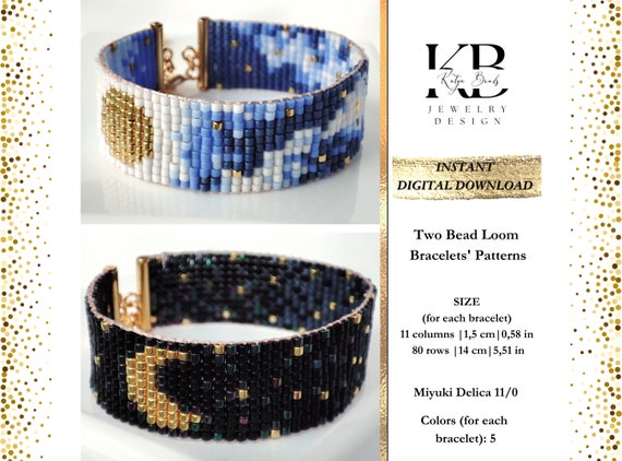Blue Beads Loom Bracelets For Woman