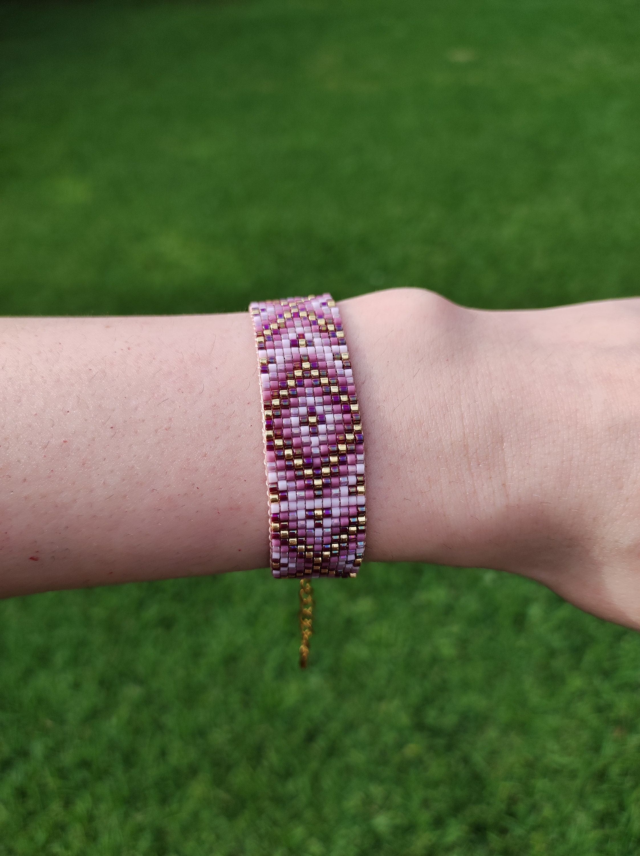 Geometric Miyuki Bracelet Pattern Loom Bead Bracelet Chart Etsy