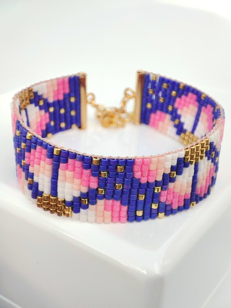 Bead Loom Bracelet Pattern PDF Digital Download, Miyuki Delica Bead