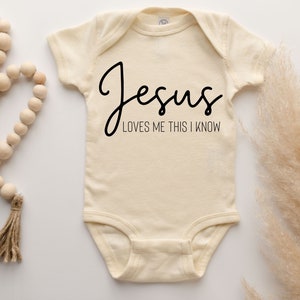 Jesus Loves Me onesie