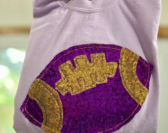 Embroidered Sequins Football Tee Shirt School Spirit Shirt Comfort Colors Select Football Mom Tshirt