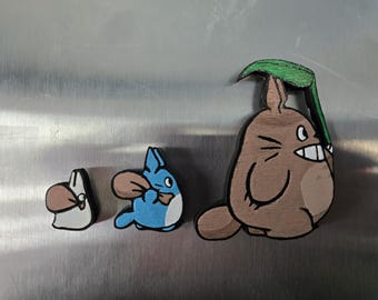 Totoro Family Fridge Magnet Set