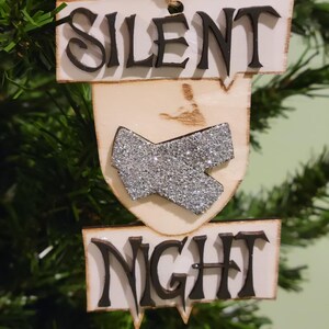 Silent Night Christmas ornament