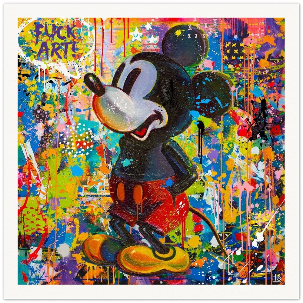 Buy Pop Art Mickey Mouse Original Painting Online in India 