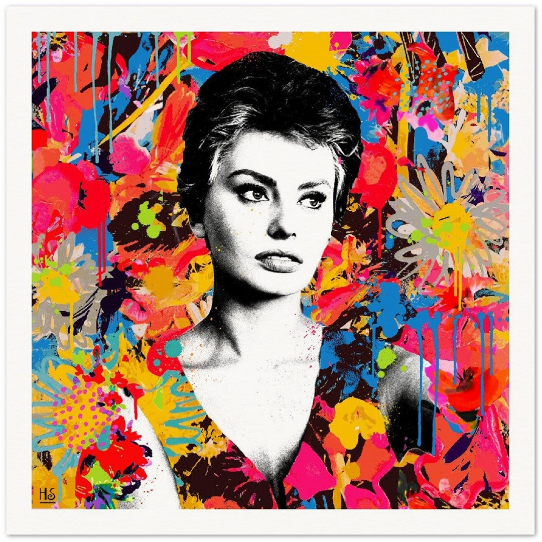 Sophia Loren Pop Art - Etsy