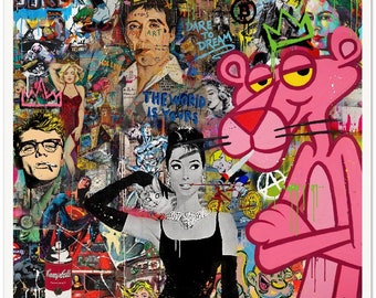 額装品/PINK PANTER（アレックス ダ コルテ）/アートポスター