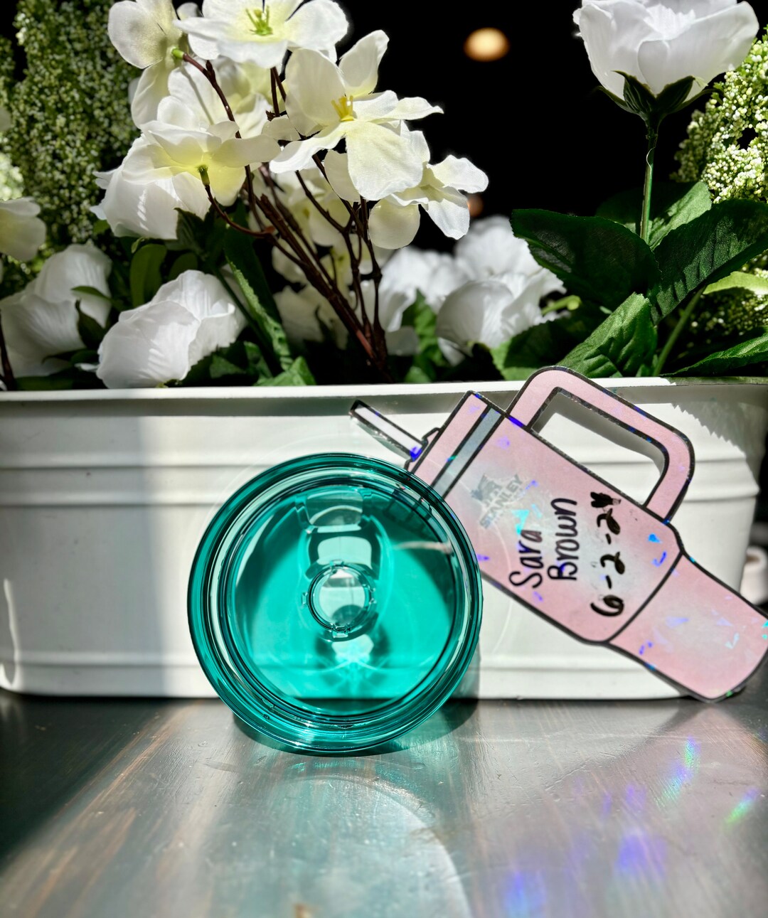 Stanley Bright Teal Custom Dyed Lid | Lid for Stanley 2.0 | Custom