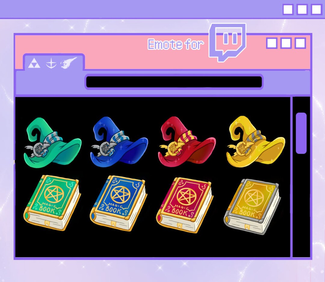 Twitch Subscriber Badge Bit Badge Magic School Set - Etsy