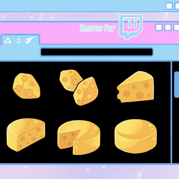 Twitch Subscriber badge bit badge Cheese