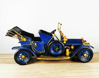 Coche de metal nostálgico | Estilo retro | Estilo vintage | Decoración y regalos | coche de colección | carro viejo