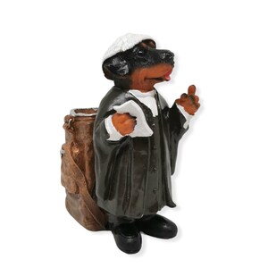 Porte-crayon Chien | Pot à crayon Chien | Bibelot chien décoratif | Porte-stylo Chien | Cadeau Gift Déco | Bibelot | Figurine chien