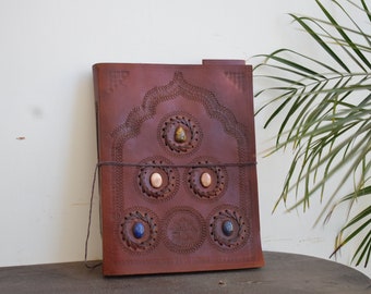 Vintage Style Handmade Leather Photo album Scrapbook, Genuine Handmade Album Book, Polaroid Photo Storage Book