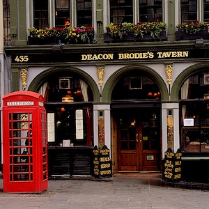 Deacon Brodies Pub, London, Irland, Schottland, Pub Fotos, Pub Fotografie, Pub Wandkunst.