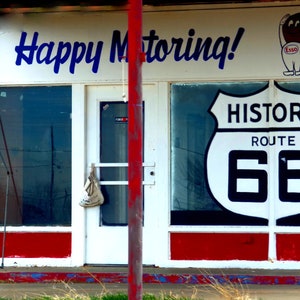 Motoring On Route 66 Wall Art, Route 66 Photographic Print, Route 66 Travel Poster, Road Trips On The Mother Road, Home Decor, Wall Art