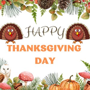 PRINTABLE Happy Thanksgiving Greeting Card
