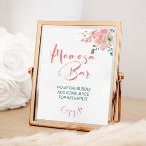 Koala Baby Shower Mimosa Bar Sign ,Baby Shower Mimosa Bar Sign, Baby Shower Editable Mimosa Bar Sign, Instant download, TEMPLETT, CC003