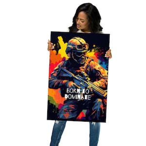 Airsoft Born to dominate Poster