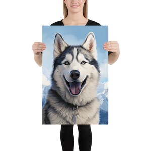 Siberian Husky dog cute Poster