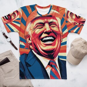 Donald Trump Laughing funny cool all over Men&#39;s t-shirt
