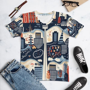 Toronto City Motif Pattern Design Women&#39;s T-shirt