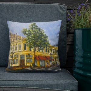 Accent Pillow with Original Art by Althia Prinsloo, Designer Pillow, Interior Design Pillows