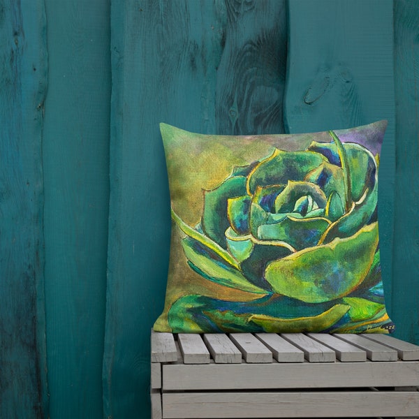 Succulent Pillow Etsy