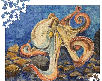 Oktopus my Lehrer Puzzle mit Original Zeichnung von Althia Prinsloo