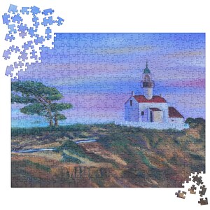 St Loma Lighthouse Jigsaw puzzle with Original art by Althia Prinsloo