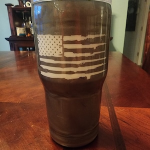 2nd Amendment Flag Resin Tumbler