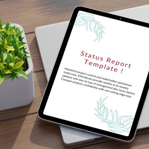 Modello di rapporto sullo stato / Rapporto del project manager modificabile / Strumento aziendale per il download digitale