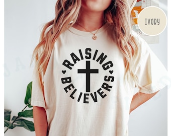 Christian Faith Religious Tshirt Comfort Colors Jesus Lover Family Mom Top God Is Good Church Cross Graphic Tee Bible Verse Gift For Mom Top