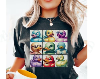 Rubber Duck Shirt Comfort Colors Playful Ducky Top Light Hearted Playful Casual Style Tee Quirky Duck Lover Graphic T-shirt Unique Fun Gift