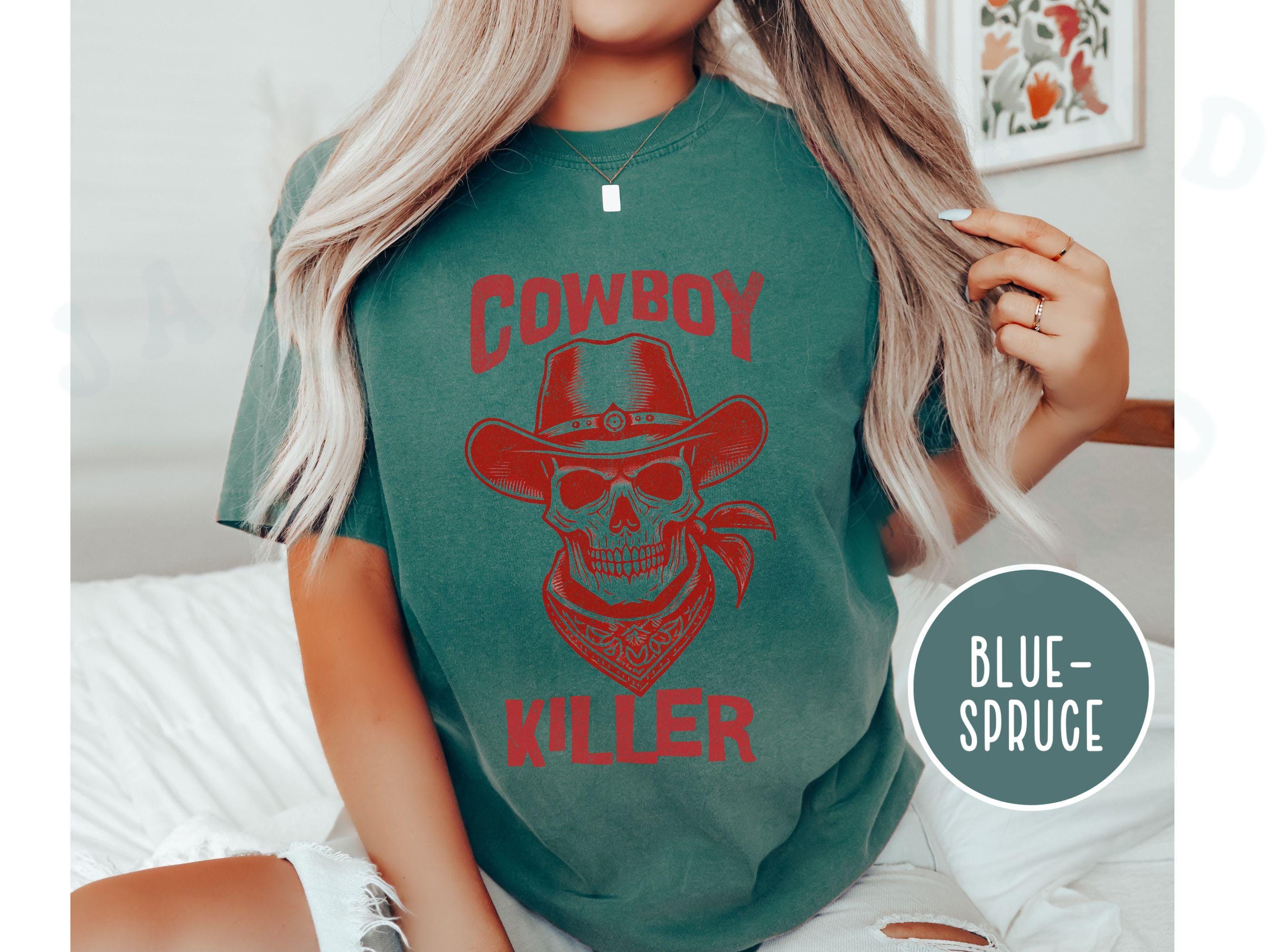 Cowboy Killer Western T-shirt Women's Edgy Rebel Urban Cowboy Killer Western T-shirt Women's Edgy Rebel Urban