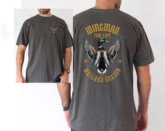 Duck Hunting Season T-shirt For Men Comfort Colors Mallard Duck Graphic Shirt Vintage Distressed Nature Lover Wildlife Gift For Husband Dad