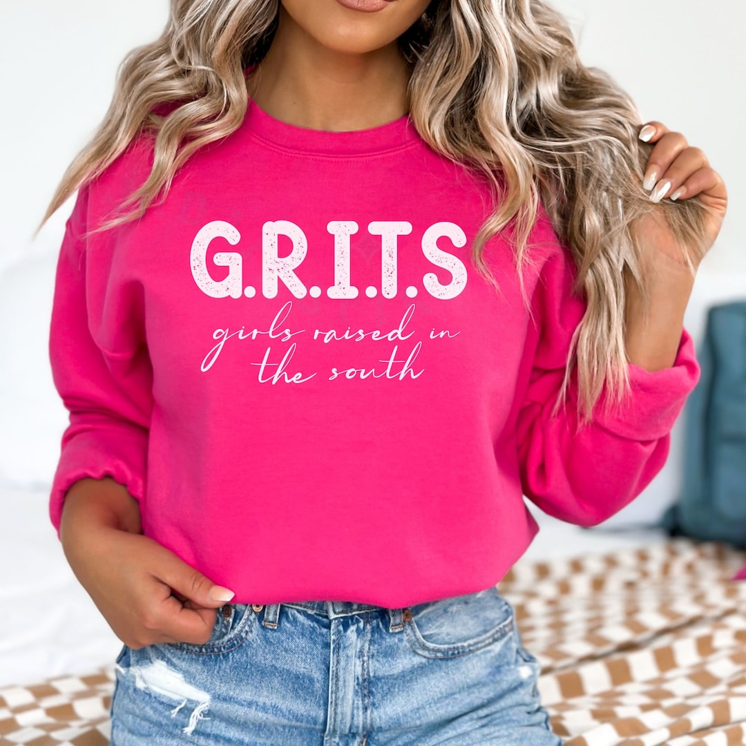 Grits and Grace Southern Roots Gift Sweatshirt for Women Girls Raised