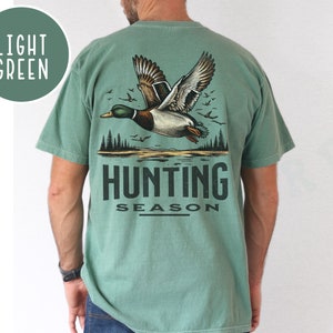 Duck Hunting Wildlife T-shirt Men&#39;s Mallard Duck Graphic Top Hunting Season Gear Tee Nature Waterfowl Hunter Gift Rugged Outdoor Sportsman