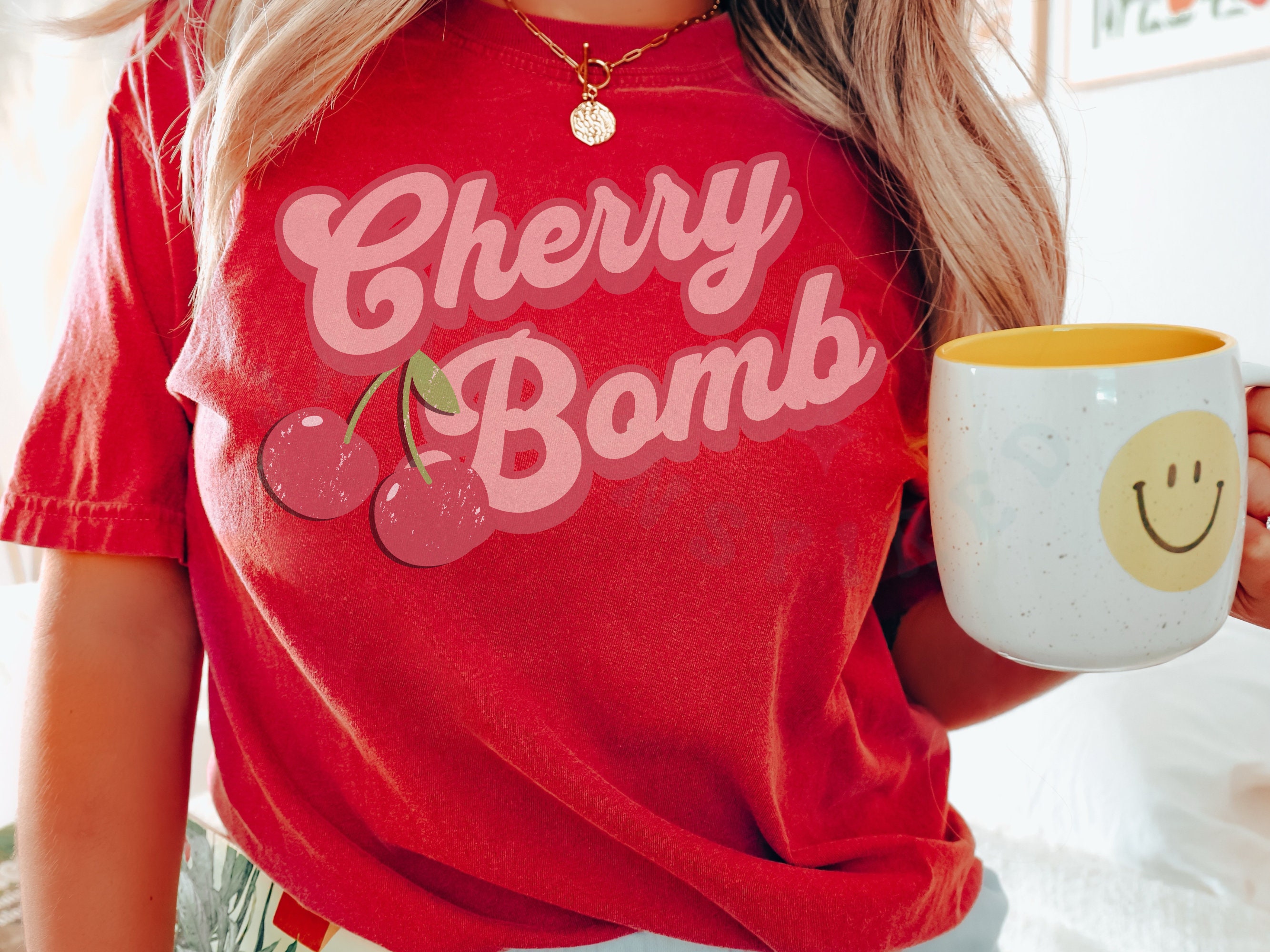Cherry Bomb Retro Comfort Colors T-shirt Feminine Vintage Style ...