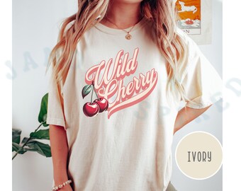 Vintage Wild Cherry T-shirt Comfort Colors Casual Cherry