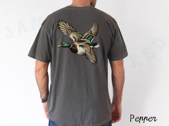 Mallard Duck Hunting T-shirt Men's Comfort Colors Waterfowl Outdoor Rugged Shirt Gift For Husband Wildlife Duck Bird Lover Tee Nature Animal
