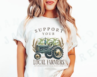 Women's Farm Life Shirt - Boho Chicken Graphic T-Shirt, Country Letter Print Short Sleeve Top - View #3