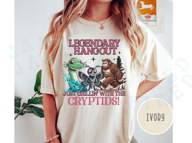 Cryptids Legendary Creatures T-shirts Unisex Comfort Colors Folklore ...