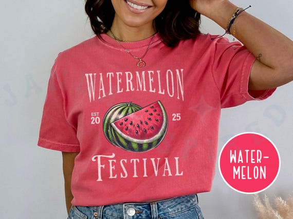 レディースファッション Watermelon Life T-Shirt - Water Melon Festival Funny Summer Watermelon Festival Summer T-shirt Outdoor Event Picnic