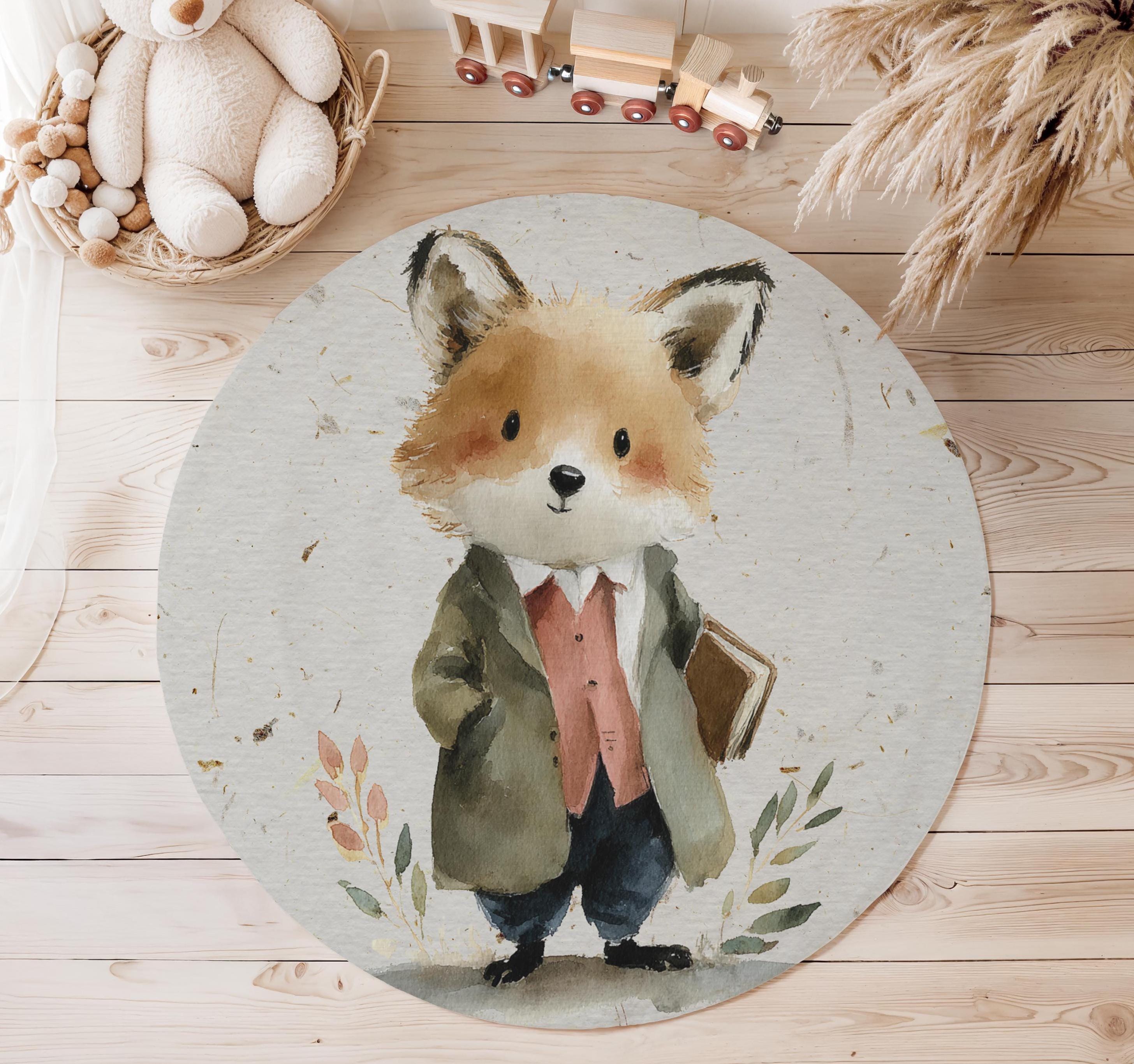 vintage pastel animal rug Rug Animal Vintage Twilight Soft Graphic