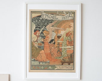 Vintage Art Print - Cover for the Christmas Noel